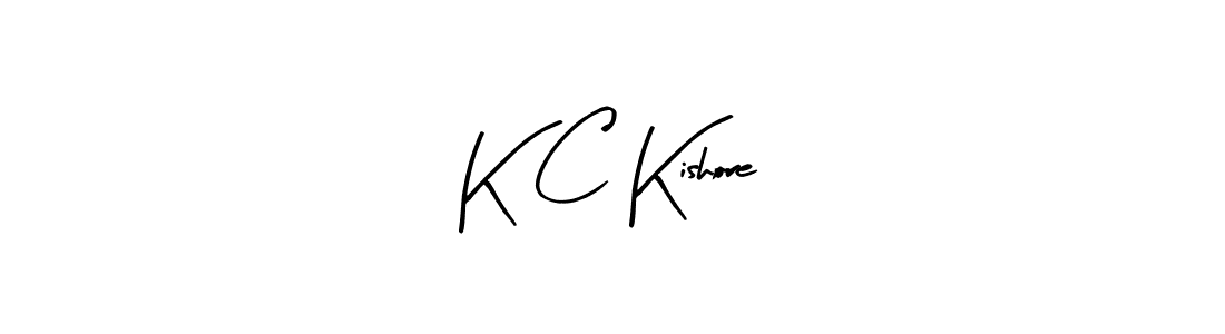 Arty Signature is a professional signature style that is perfect for those who want to add a touch of class to their signature. It is also a great choice for those who want to make their signature more unique. Get K C Kishore name to fancy signature for free. K C Kishore signature style 8 images and pictures png