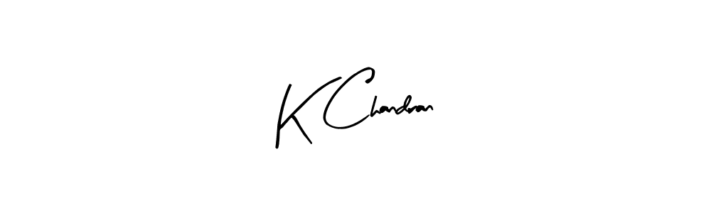 You should practise on your own different ways (Arty Signature) to write your name (K Chandran) in signature. don't let someone else do it for you. K Chandran signature style 8 images and pictures png