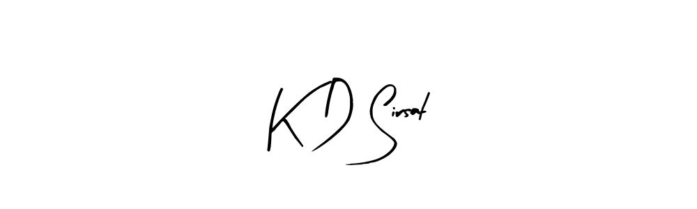 How to make K D Sirsat signature? Arty Signature is a professional autograph style. Create handwritten signature for K D Sirsat name. K D Sirsat signature style 8 images and pictures png