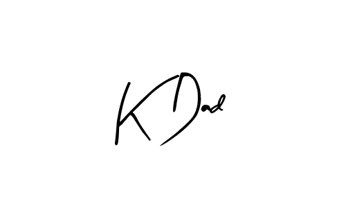 This is the best signature style for the K Dad name. Also you like these signature font (Arty Signature). Mix name signature. K Dad signature style 8 images and pictures png