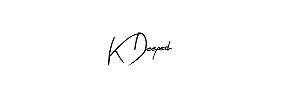 You should practise on your own different ways (Arty Signature) to write your name (K Deepesh) in signature. don't let someone else do it for you. K Deepesh signature style 8 images and pictures png