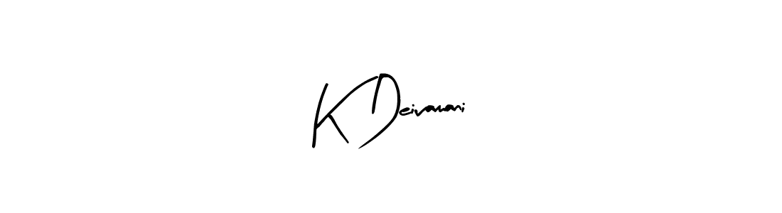 Also You can easily find your signature by using the search form. We will create K Deivamani name handwritten signature images for you free of cost using Arty Signature sign style. K Deivamani signature style 8 images and pictures png