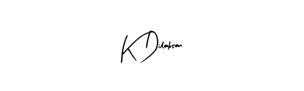 You should practise on your own different ways (Arty Signature) to write your name (K Dilaksan) in signature. don't let someone else do it for you. K Dilaksan signature style 8 images and pictures png