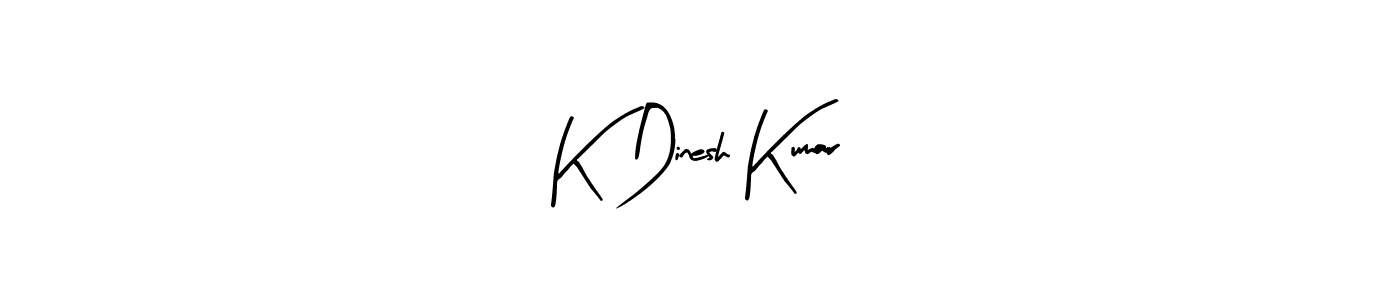 Design your own signature with our free online signature maker. With this signature software, you can create a handwritten (Arty Signature) signature for name K Dinesh Kumar. K Dinesh Kumar signature style 8 images and pictures png