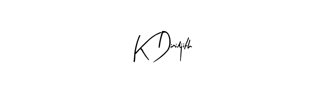 This is the best signature style for the K Diniljith name. Also you like these signature font (Arty Signature). Mix name signature. K Diniljith signature style 8 images and pictures png