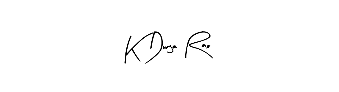 Similarly Arty Signature is the best handwritten signature design. Signature creator online .You can use it as an online autograph creator for name K Durga Rao. K Durga Rao signature style 8 images and pictures png