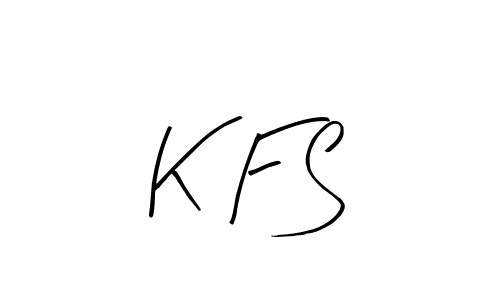 How to make K F S name signature. Use Arty Signature style for creating short signs online. This is the latest handwritten sign. K F S signature style 8 images and pictures png