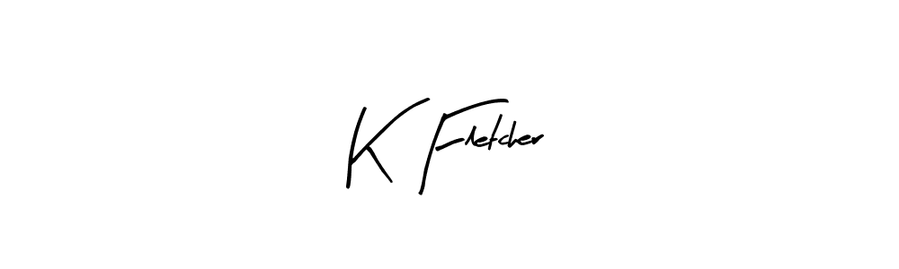 How to Draw K Fletcher signature style? Arty Signature is a latest design signature styles for name K Fletcher. K Fletcher signature style 8 images and pictures png