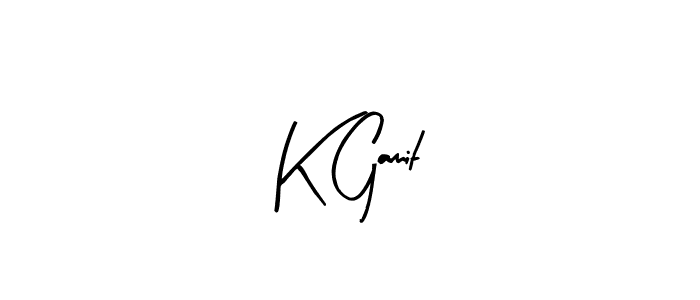 The best way (Arty Signature) to make a short signature is to pick only two or three words in your name. The name K Gamit include a total of six letters. For converting this name. K Gamit signature style 8 images and pictures png