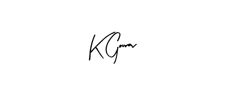 Also we have K Gourav name is the best signature style. Create professional handwritten signature collection using Arty Signature autograph style. K Gourav signature style 8 images and pictures png