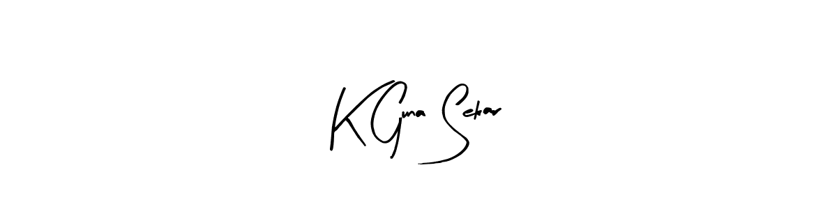 How to make K Guna Sekar signature? Arty Signature is a professional autograph style. Create handwritten signature for K Guna Sekar name. K Guna Sekar signature style 8 images and pictures png