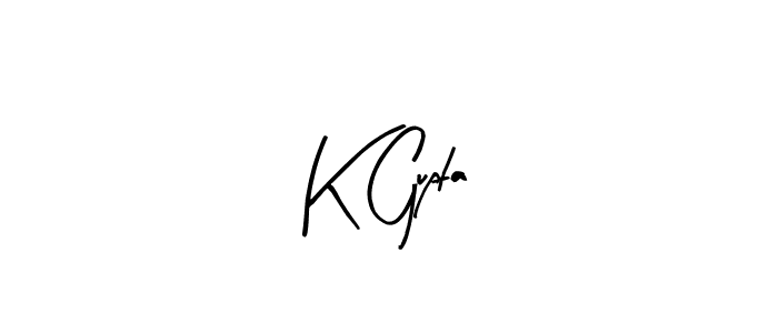 Arty Signature is a professional signature style that is perfect for those who want to add a touch of class to their signature. It is also a great choice for those who want to make their signature more unique. Get K Gupta name to fancy signature for free. K Gupta signature style 8 images and pictures png