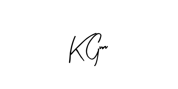 Similarly Arty Signature is the best handwritten signature design. Signature creator online .You can use it as an online autograph creator for name K Guru. K Guru signature style 8 images and pictures png