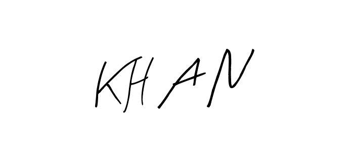 How to make K H A N name signature. Use Arty Signature style for creating short signs online. This is the latest handwritten sign. K H A N signature style 8 images and pictures png