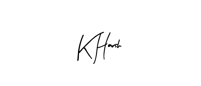 Make a beautiful signature design for name K Harsh. Use this online signature maker to create a handwritten signature for free. K Harsh signature style 8 images and pictures png