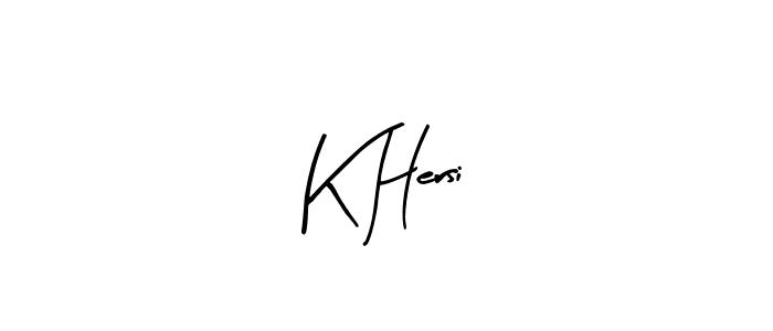 You should practise on your own different ways (Arty Signature) to write your name (K Hersi) in signature. don't let someone else do it for you. K Hersi signature style 8 images and pictures png