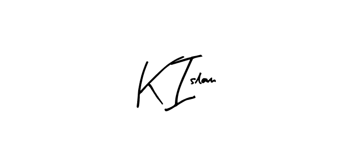 How to make K Islam name signature. Use Arty Signature style for creating short signs online. This is the latest handwritten sign. K Islam signature style 8 images and pictures png