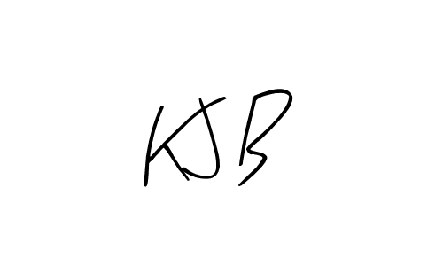 The best way (Arty Signature) to make a short signature is to pick only two or three words in your name. The name K J B include a total of six letters. For converting this name. K J B signature style 8 images and pictures png
