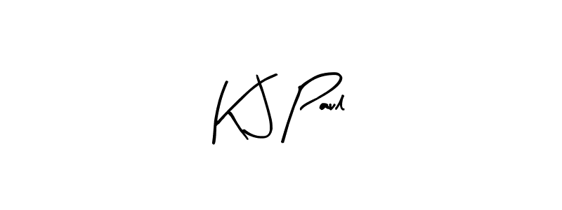 Best and Professional Signature Style for K J Paul. Arty Signature Best Signature Style Collection. K J Paul signature style 8 images and pictures png