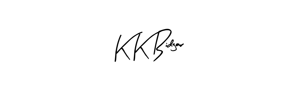 This is the best signature style for the K K Bidgar name. Also you like these signature font (Arty Signature). Mix name signature. K K Bidgar signature style 8 images and pictures png