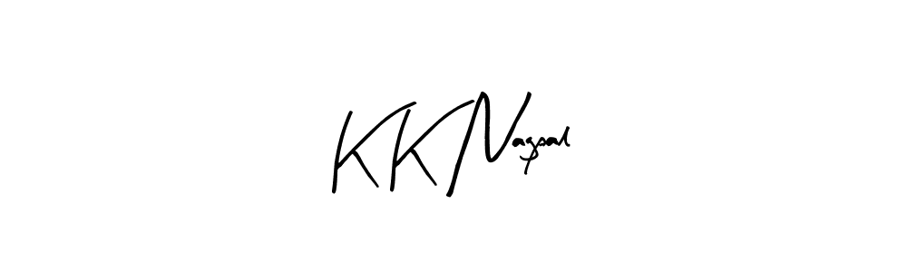 Arty Signature is a professional signature style that is perfect for those who want to add a touch of class to their signature. It is also a great choice for those who want to make their signature more unique. Get K K Nagpal name to fancy signature for free. K K Nagpal signature style 8 images and pictures png