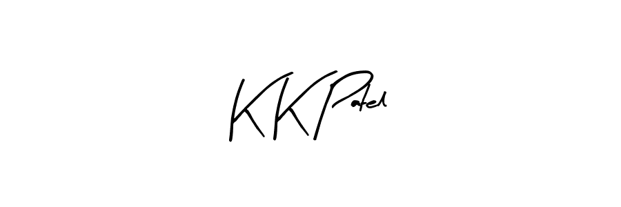 Arty Signature is a professional signature style that is perfect for those who want to add a touch of class to their signature. It is also a great choice for those who want to make their signature more unique. Get K K Patel name to fancy signature for free. K K Patel signature style 8 images and pictures png