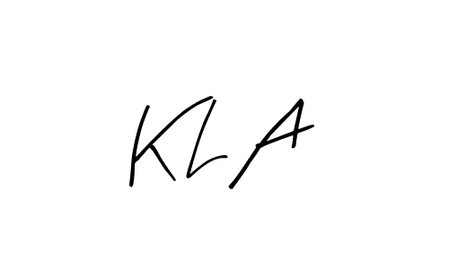 You should practise on your own different ways (Arty Signature) to write your name (K L A) in signature. don't let someone else do it for you. K L A signature style 8 images and pictures png