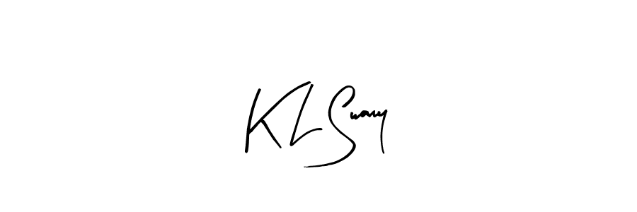 if you are searching for the best signature style for your name K L Swamy. so please give up your signature search. here we have designed multiple signature styles  using Arty Signature. K L Swamy signature style 8 images and pictures png