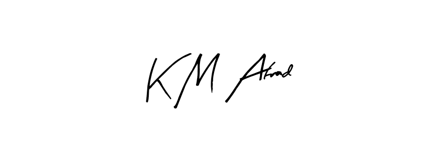 Once you've used our free online signature maker to create your best signature Arty Signature style, it's time to enjoy all of the benefits that K M Afrad name signing documents. K M Afrad signature style 8 images and pictures png