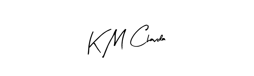 Also we have K M Chavda name is the best signature style. Create professional handwritten signature collection using Arty Signature autograph style. K M Chavda signature style 8 images and pictures png
