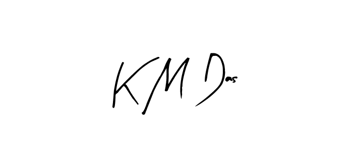 Create a beautiful signature design for name K M Das. With this signature (Arty Signature) fonts, you can make a handwritten signature for free. K M Das signature style 8 images and pictures png
