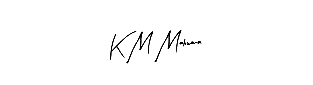 How to Draw K M Makwana signature style? Arty Signature is a latest design signature styles for name K M Makwana. K M Makwana signature style 8 images and pictures png