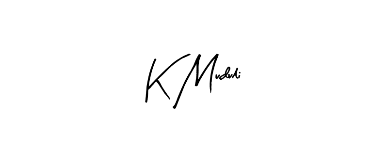Arty Signature is a professional signature style that is perfect for those who want to add a touch of class to their signature. It is also a great choice for those who want to make their signature more unique. Get K Muduli name to fancy signature for free. K Muduli signature style 8 images and pictures png