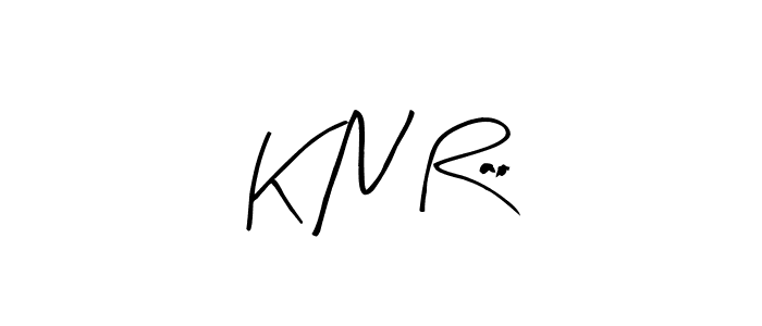 Make a beautiful signature design for name K N Rao. With this signature (Arty Signature) style, you can create a handwritten signature for free. K N Rao signature style 8 images and pictures png