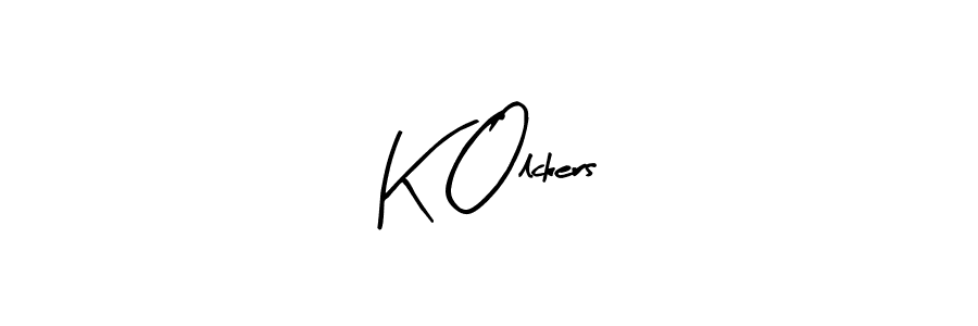 The best way (Arty Signature) to make a short signature is to pick only two or three words in your name. The name K Olckers include a total of six letters. For converting this name. K Olckers signature style 8 images and pictures png