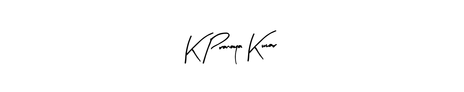 Design your own signature with our free online signature maker. With this signature software, you can create a handwritten (Arty Signature) signature for name K Pranaya Kumar. K Pranaya Kumar signature style 8 images and pictures png