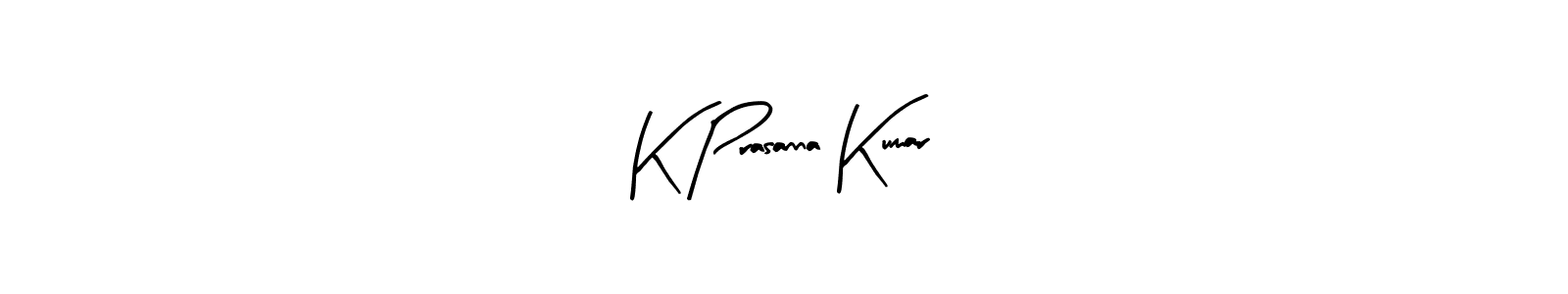 if you are searching for the best signature style for your name K Prasanna Kumar. so please give up your signature search. here we have designed multiple signature styles  using Arty Signature. K Prasanna Kumar signature style 8 images and pictures png