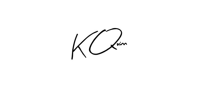 Make a beautiful signature design for name K Quinn. With this signature (Arty Signature) style, you can create a handwritten signature for free. K Quinn signature style 8 images and pictures png