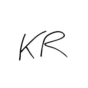 Best and Professional Signature Style for K R. Arty Signature Best Signature Style Collection. K R signature style 8 images and pictures png