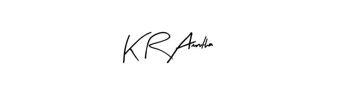 Design your own signature with our free online signature maker. With this signature software, you can create a handwritten (Arty Signature) signature for name K R Amrutha. K R Amrutha signature style 8 images and pictures png
