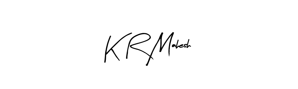 How to make K R Mahesh name signature. Use Arty Signature style for creating short signs online. This is the latest handwritten sign. K R Mahesh signature style 8 images and pictures png