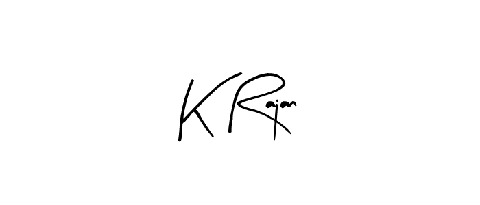 Use a signature maker to create a handwritten signature online. With this signature software, you can design (Arty Signature) your own signature for name K Rajan. K Rajan signature style 8 images and pictures png