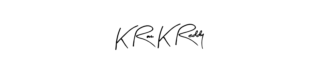 Also we have K Ram K Reddy name is the best signature style. Create professional handwritten signature collection using Arty Signature autograph style. K Ram K Reddy signature style 8 images and pictures png