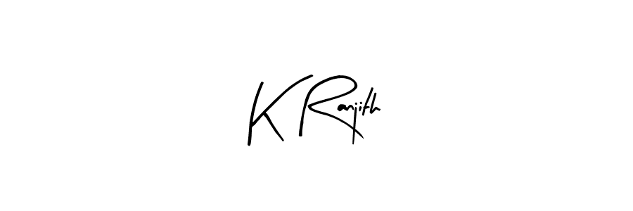 K Ranjith stylish signature style. Best Handwritten Sign (Arty Signature) for my name. Handwritten Signature Collection Ideas for my name K Ranjith. K Ranjith signature style 8 images and pictures png