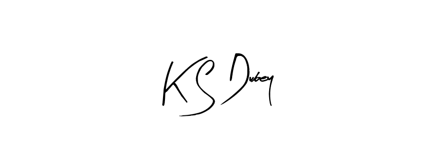 Also You can easily find your signature by using the search form. We will create K S Dubey name handwritten signature images for you free of cost using Arty Signature sign style. K S Dubey signature style 8 images and pictures png