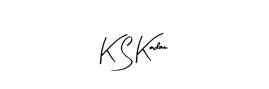 How to Draw K S Kadam signature style? Arty Signature is a latest design signature styles for name K S Kadam. K S Kadam signature style 8 images and pictures png