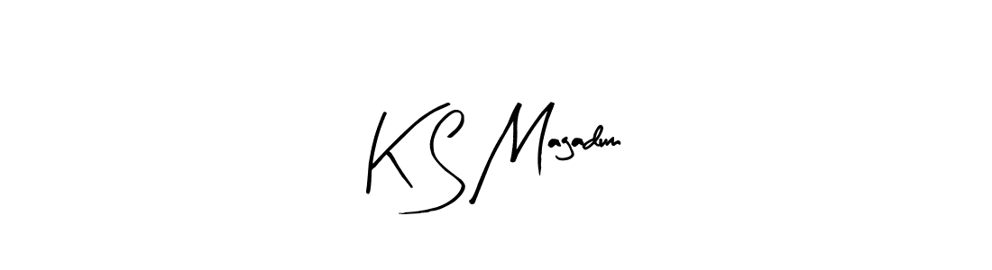 Here are the top 10 professional signature styles for the name K S Magadum. These are the best autograph styles you can use for your name. K S Magadum signature style 8 images and pictures png