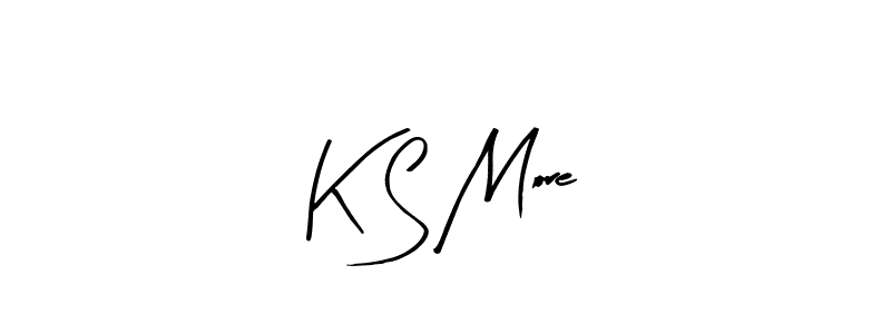 Similarly Arty Signature is the best handwritten signature design. Signature creator online .You can use it as an online autograph creator for name K S More. K S More signature style 8 images and pictures png