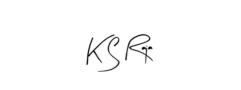 How to make K S Raja name signature. Use Arty Signature style for creating short signs online. This is the latest handwritten sign. K S Raja signature style 8 images and pictures png