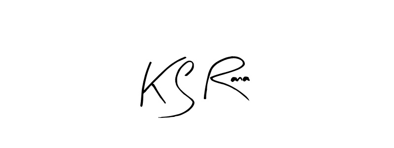 How to make K S Rana name signature. Use Arty Signature style for creating short signs online. This is the latest handwritten sign. K S Rana signature style 8 images and pictures png